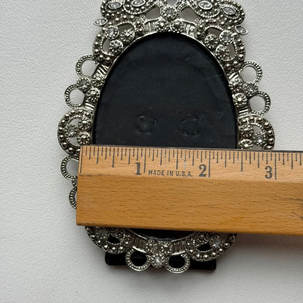 Vintage Picture Frame Art Deco Ornate Old World‎ French Cottagecore Small Oval
